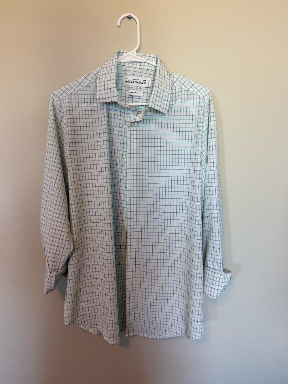 2 Mizzen & Main Dress Shirts Medium Trim Fit